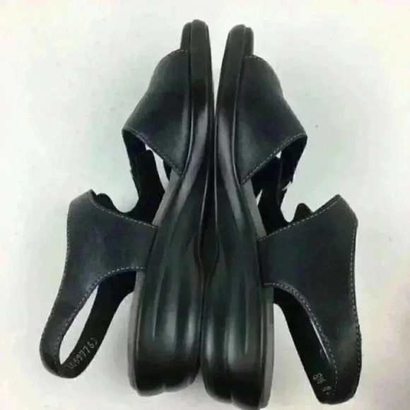 Sas womens Sandals 8.5 N Leather Snakeskin Print - Picture 6 of 9